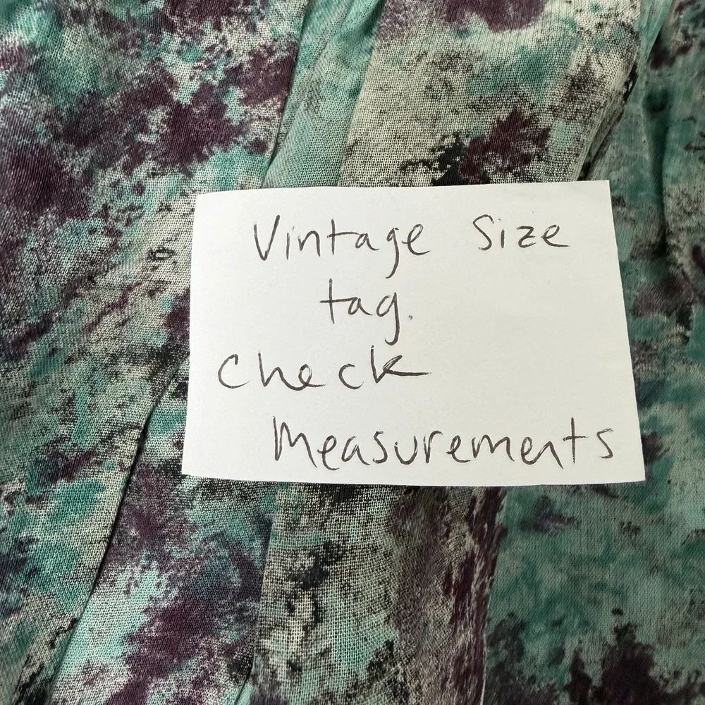 Vtg 90s Y2K Carole Little Midi Skirt Sz 14 Sheer Boho Fairy Whimsy Indie Grunge